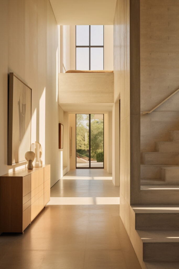 ai generated modern styled entryway
